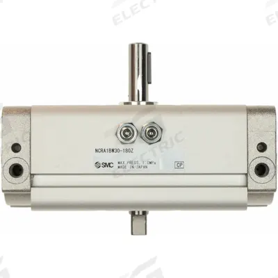 SMC Rotary Air Actuator: Single Rack Actuator, 180° Rotation Angle, 40 in-lb Output Torque - Rack and Pinion Rotary Actuators