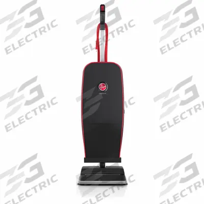 HOOVER Upright Vacuum Cleaner: 12 in Cleaning Path Wd, 40 cfm Air Flow, 9 lb Wt - Corded Upright Vacuums