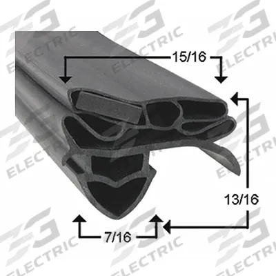 TRUE MFG Wide Gasket: Mfr Part # 811135 - True Mfg Parts for Refrigerators & Freezers
