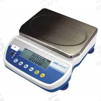ADAM EQUIPMENT Industrial Bench Scale: 7 1/8 in x 9 5/8 in, 12 lb Wt Capacity - Imperial (MPN LBX6). Key specifications — attr1341383: USB; attr1341384: 1 g/0.002 lb; attr1341400: ADAM EQUIPMENT; attr1383935: Stainless Steel.