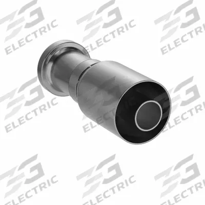 PARKER Hydraulic Crimp Fitting: Steel x Steel, Straight, -16 For Hose Dash Size - Crimp Hydraulic Hose Fittings with Flange Connection