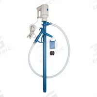 FINISH THOMPSON Electric Drum Pump: Pump with Hose & Nozzle, 4/5 hp HP, 115 V AC, 40 gpm, PP (MPN PFP-48 & M3V Kit). Key specifications — Brand: FINISH THOMPSON; Suction Tube Material: PP.