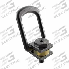 JERGENS Hoist Ring: Pivot/Swivel, 1/2"-13, Max. 1,800 lb, Lifting/Side-Pulling, 180° Pivot Angle (MPN 47533). Key specifications — Brand: JERGENS; Thread Size: 1/2"-13; Operation: Side-Pulling.
