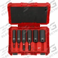 MILWAUKEE Impact Socket Set: 1/2 in Drive Size, Small Set (0-50 pieces) Set Size, 10 Pieces, Matte (MPN 49-66-5125). Key specifications — attr1204251: MILWAUKEE; attr1215453: 1/2 in; attr1215454: 3/8 in to 1-1/8 in; attr1224229: Friction.