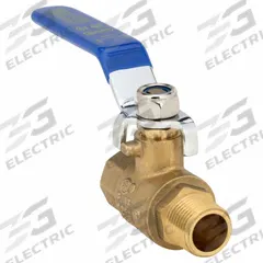 APPROVED VENDOR Manual Two-Way Ball Valve: 3/8 in, Straight, MNPT x FNPT, Full Port Ball Port, Lever (MPN 6GD22). Key specifications — Brand: APPROVED VENDOR; Handle: Lever.