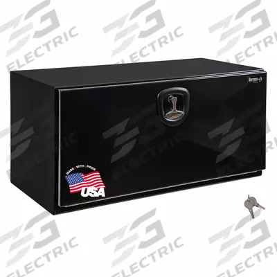 BUYERS PRODUCTS Underbody: Underbody Truck Box, Single Drop-Down Door Door, 24 in Overall Dp - Single Drop-Down Door Boxes