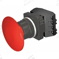 SIEMENS Mushroom Head Push Button: Non-Illuminated, Mushroom Head Profile, Non-Metallic, 30 mm, 2NO (MPN 52BM9V2F). Key specifications — Brand: SIEMENS; Action: Momentary; Series: Class 52; Terminal Connection: Pressure Plate; Push Button Material Type: Non-Metallic.