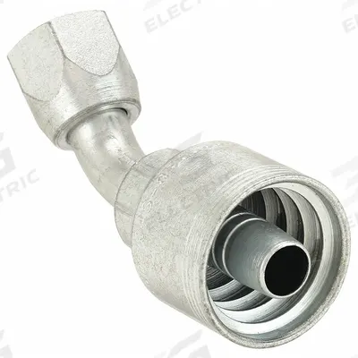 AEROQUIP Hydraulic Crimp Fitting: Steel x Steel, 45° Elbow, -16 For Hose Dash Size - Aeroquip Crimp Hydraulic Hose Fittings with JIC Connection
