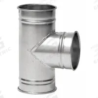 12"dia 20"L 90° SS Tee Branch: Stainless Steel, For 12 in Duct Dia, 20 in Overall Lg, 90° Angle (MPN 8040305019). Key specifications — Brand: NORDFAB.