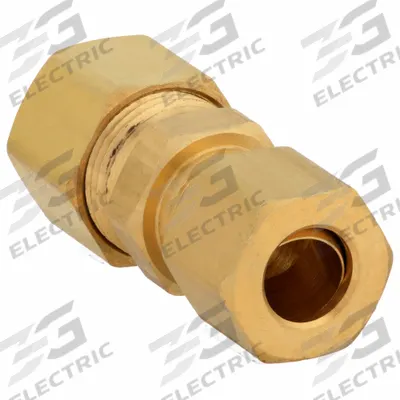 APPROVED VENDOR Compression Fitting Union: 3/8 in OD x 5/16 in OD Fitting Size - Low-Lead Standard Sleeve Brass Compression Fitting