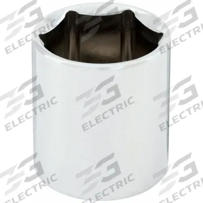 WESTWARD Socket: Metric, 1/2 in Drive Size, 27 mm Socket Size, 6-Point, Std, Chrome - 1/2" Drive Hand Sockets