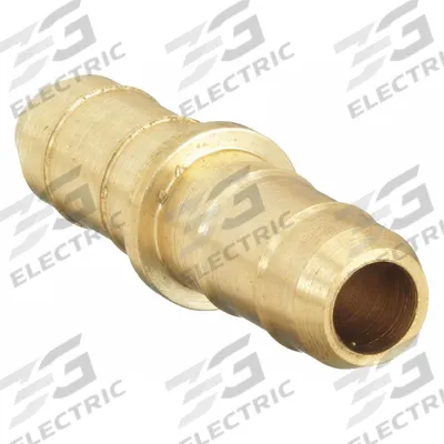 PARKER Barbed Fitting Union: 1/4 in ID x 1/4 in ID Size, Barbed x Barbed, Brass - Standard Brass Barbed Tube Fittings
