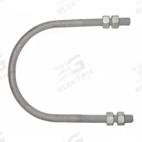 PARKER Accumulator Mounting U-Bolt: 4WB47/4WB49, 3.69 in Inside Dia., Galvanized Steel (MPN 0862090000GRG). Key specifications — attr98883: PARKER; attr95465: 4WB47; attr95468: Galvanized Steel.