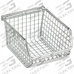 QUANTUM STORAGE SYSTEMS Hang and Stack Bin: 4 1/4 in x 5 1/4 in x 3 in, Silver, 240 lb Load Capacity (MPN QMB510C). Key specifications — Electrostatic Discharge: Not Electrostatic Discharge Conductive; Brand: QUANTUM STORAGE SYSTEMS; % Recycled Content: 0%.