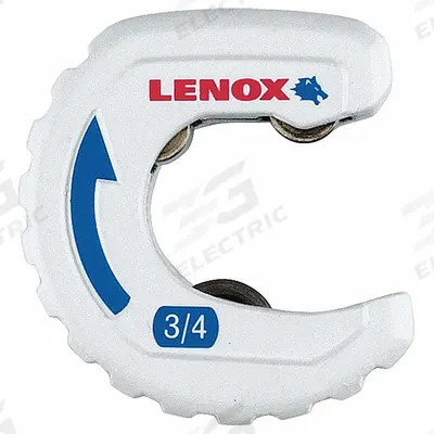 LENOX Tubing Cutter: 3/4 in OD Cutting Capacity, Std Wheel Cutter, 3 1/2 in Tool Lg - Metal Tubing Compact Cutters