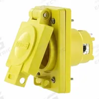 LEVITON Locking Single Outlet: 30 A, 480V AC, L16-30R (MPN 99W76-S). Key specifications — attr952388: LEVITON; attr981144: No; attr981149: Valox; attr981159: 12.