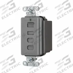USB Receptacle: Decorator Duplex, Non-NEMA, 4 USB Ports, USB Type A/C, Gray, 125V AC, 5 A (MPN USB4ACGY). Key specifications — Brand: HUBBELL.