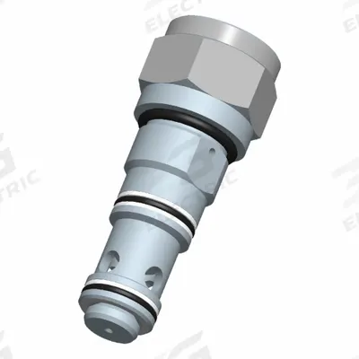 BUCHER HYDRAULICS Cartridge Valve: Screw-In, Screwdriver Adjustment, C12-25 Valve Cavity Size - Cartridge Check Valves
