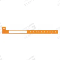 ID Wristband: No Legend, 10 in Overall Lg, 1 1/4 in Overall Wd, Plastic, Orange, 500 PK (MPN CLS-PAO-40). Key specifications — attr1126094: Orange.