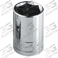 SK PROFESSIONAL TOOLS Socket: Metric, 1/2 in Drive Size, 27 mm Socket Size, 6-Point, Std, Chrome (MPN 48227). Key specifications — attr1204417: SK PROFESSIONAL TOOLS; attr1204392: Chrome.