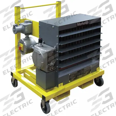 MARKEL PRODUCTS Hazardous-Location Electric Heater: 15 kW Watt Output, 480V AC - Hazardous-Location Portable Electric Heaters