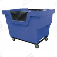ROYAL BASKET TRUCKS Cube Truck: 26.5 cu ft, 1,200 lb, 48 in L x 31 3/4 in W x 37 in H, Blue, Std (MPN G23-BLX-MTC-4UNN). Key specifications — Manufacturer Part Number: G23-BLX-MTC-4UNN; Brand: ROYAL BASKET TRUCKS; Caster/Wheel Configuration: (2) Swivel; Color: Blue.