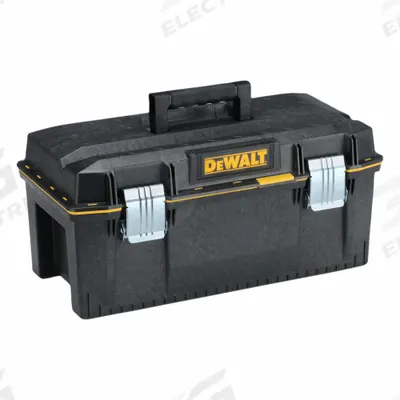 DEWALT Tool Box: 23 in W 12 1/8 in D 10 1/2 in H, Foam, Black, Hinged Lid, Padlock - Structural Foam Tool Boxes