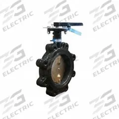 MILWAUKEE VALVE Butterfly Valve: 8 in Pipe Size, Concentric, 200 psi Max. Pressure (CWP), Lug, FKM (MPN ML222V 8). Key specifications — Brand: MILWAUKEE VALVE; Handle Type: Lever; Disc Material: Ductile Iron.