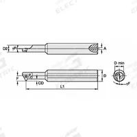 WIDIA Indexable Boring Bar: SSII750860R (MPN 2822864). Key specifications — attr257292: SSII750860R.