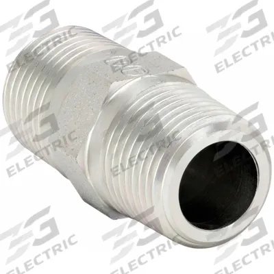 PARKER Metal Pipe Straight: Straight, Steel, 1/2 in x 1/2 in - Hydraulic Threaded Extreme-Pressure Pipe Fittings