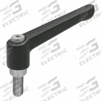 JW WINCO Adjustable Handles; Adjustable Levers: Zinc w/ SS Thread, 5/16"-18 Thread, 3.07 in Lg (MPN 5TA08K). Key specifications — Brand: JW WINCO.