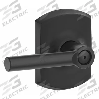 SCHLAGE Door Lockset: Privacy Lever Locksets, Black