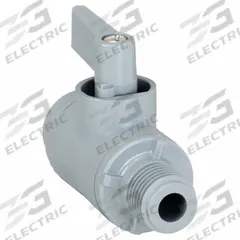 APPROVED VENDOR Manual Two-Way Ball Valve: 1/4 in, PVC, Straight, MNPT x FNPT, Full Port Ball Port (MPN 3991190). Key specifications — Brand: APPROVED VENDOR; Handle: Wedge.