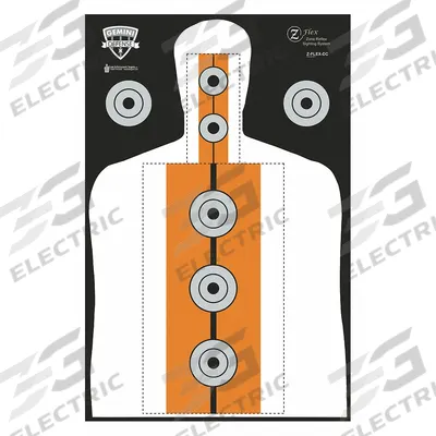 ACTION TARGET Shooting Range Targets: Paper, Silhouette Target, 35 in Ht, 23 in Wd - Silhouette Targets