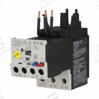 EATON Overload Relay: Electronic Protection, 3 Poles, 1NO/1NC, Phase Loss Sensitivity, Frame Size C (MPN XTOE005CGS). Key specifications — Brand: EATON; Auxiliary Contact Form: 1NO/1NC; Compatible Contactor Series: XT Mini Contactors; Frame Size: C; Phase Loss Sensitivity: Yes; Thermal Units Required: Not Applicable to Electronic Type Overload Relays; Compatible Contactors: Frame Size C.