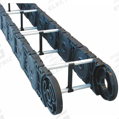 KABELSCHLEPP Cable and Hose Carrier: Open, 2 Channels, 3.7 in Cavity Ht, 6 in Cavity Wd - Pull-Through Cable & Hose Carriers