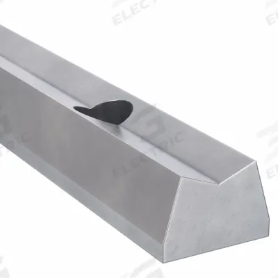 THOMSON Linear Shaft Support Rail: 1 1/4 in Shaft Dia, 48 in Lg, Black Oxide - Pre-Drilled Low Profile Linear Shaft Support Rails