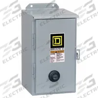 SQUARE D Magnetic Motor Starter: Non-Reversing, 3 Poles, NEMA Size 3, 90 A, 208V AC Coil (MPN 8536SEA1V08). Key specifications — Brand: SQUARE D; Coil Voltage: 208V AC; Phase: Three; Operator: None; Terminal Connection Type: Screw Clamp Terminals; Includes Pilot Light: No; Operator Controls: None; Auxiliary Contacts Included: No Auxiliary Contacts Included.