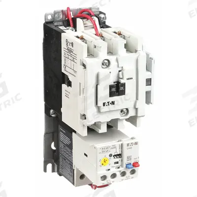 EATON Magnetic Motor Starter: Non-Reversing, 3 Poles, NEMA Size 1, 27 A - Non-Reversing Starters with Electronic Overloads