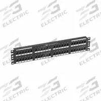 PANDUIT Patch Panel: Flat, 2 Rack Units, 48 Ports, 6A, IDC, Steel, 1 1/8 in Overall Ht, NK6XPPG48Y. Key specifications — Brand: PANDUIT; Compatible Cable Performance Category: 6A; Material: Steel; _Access Type: Rear Access; _Port Labeling: Adhesive Label; _Power Over Ethernet: Power Over HDBaseT (POH); _Rear Termination: IDC; _Series: NetKey.