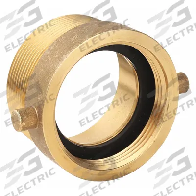 MOON AMERICAN Fire Hose Adapter: 2 1/2 in_3 in Compatible Pipe Size, NH x NPT, Straight - Aluminum Rigid Fire Hydrant & Standpipe Adapters