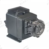 STENNER Peristaltic Chemical Metering Pump: 120V AC, 1/16 hp HP, 17 gpd Max. Flow Rate, Santoprene (MPN S3V02AA101NG1). Key specifications — Tubing Material: Santoprene; Brand: STENNER; Reproducibility: ±2.0%.