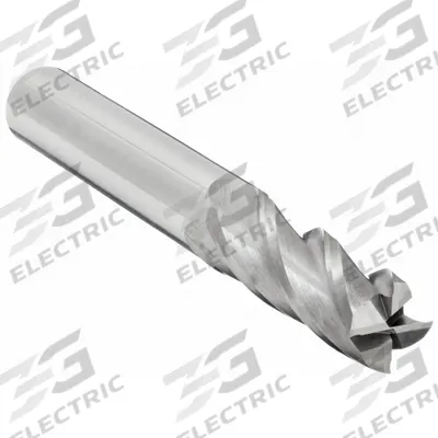 CLEVELAND Square End Mill: Carbide, 4 Flute, 3/8" Mill Dia, 1-1/8" LOC, 3" OAL (MPN C61878) - Carbide Square End Mills for Aluminum