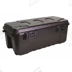 PLANO MOLDING Utility Trunk: 27 gal, 37 3/4 in x 14 in x 18 1/4 in, Black, Plastic (MPN PLA19BL). Key specifications — Brand: PLANO MOLDING; Color: Black.