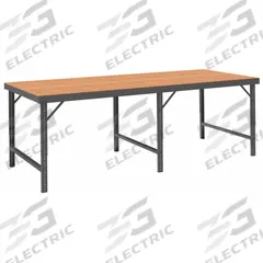 DURHAM MFG Work Table: Adj Ht, Hardboard, 120 in x 36 1/4 in, 2,000 lb Overall Load Capacity (MPN WBF-TH-36120-95). Key specifications — Brand: DURHAM MFG; Unit Type: Not Expandable or Modular.