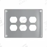 LEGRAND Wall Plate: Duplex Outlet, 3 Gang, Silver, Jumbo Size (MPN WSP63D2PS). Key specifications — Brand: LEGRAND; Material: Stainless Steel; Includes: Allen Head Screws.