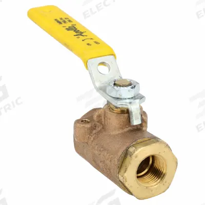 APOLLO Manual Two-Way Ball Valve: 3/8 in, Bronze, Straight, FNPT x FNPT - Bronze Ball Valves