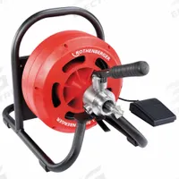 ROTHENBERGER Drain Cleaning Machine: Corded, RODRUM S13, For 1 in to 3 in Pipe, 5/8 in Cable Dia. (MPN 1000001262). Key specifications — attr517439: RODRUM S13; attr517433: Corded.