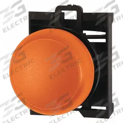EATON Pilot Light Head: 22 mm Panel Mounting Hole Dia, Orange, Smooth, LED, M22 Series (MPN M22-L-A). Key specifications — Brand: EATON; Compatible Lamp Module Type: LED Module; Compatible with Series: M22.