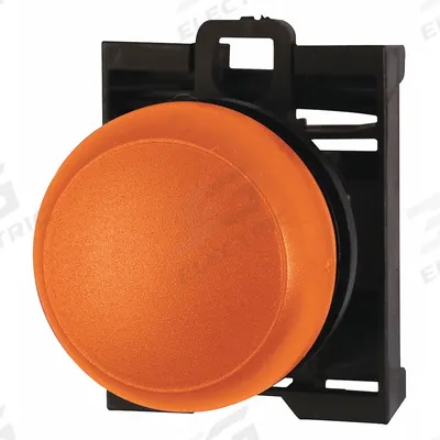 EATON Pilot Light Head: 22 mm Panel Mounting Hole Dia, Orange, Smooth, LED - Pilot-Light Heads